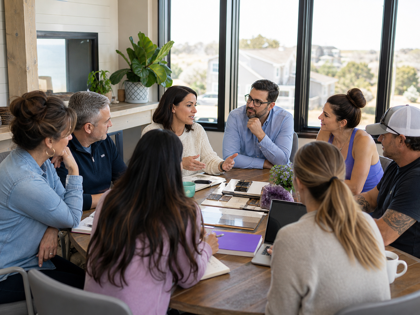 Local business owners connecting at a County Connect gathering